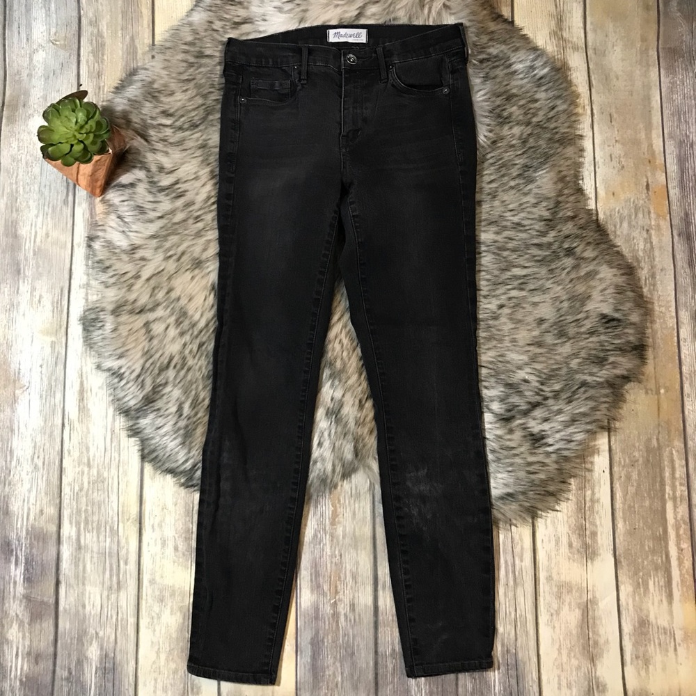 Madewell Distressed Mid Rise Skinny Jeans Edgy